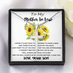 Mom Necklace Gift - You Are Appreciated Necklace, Gift For Her, Mother's Day Gift To My Mom Necklace Mother's Day Artisan Crafted Cross Necklace