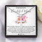 Mother-In-Law Necklace, Necklace Gift For Boyfriend's Mom, To My Boyfriend's Mom Gift, Future Mother-In-Law Mother's Day Artisan Crafted Cross Necklace