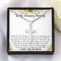 Mommy Necklace, To My Amazing Mommy Gift Necklace, 1st Mother’s Day Present For New Mom From New Born Baby, Sentimental Gift From Baby To Mom, New Mommy Gift Mother's Day Artisan Crafted Cross Necklace