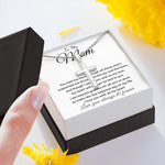Mom Necklace - To My Mom - Love You Always And Forever Mother's Day Artisan Crafted Cross Necklace