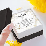 Mom Necklace - Love You Always And Forever Mother's Day Gift Mother's Day Artisan Crafted Cross Necklace