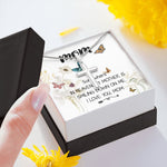Mom Necklace Gift -Love You Always And Forever - Mother's Day Gift Mother's Day Artisan Crafted Cross Necklace