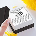 Mom Necklace - To My Dog Mom - Love You Always And Forever - Mother's Day Gift Mother's Day Artisan Crafted Cross Necklace
