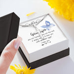 Mom Necklace - I'll Miss You Untill We Meet Again - Mother's Day Gift Mother's Day Artisan Crafted Cross Necklace