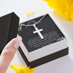 Bonus Mom Necklace, Gift To My Other Mother Necklace, Gift For Bonus Mom Second Mom Mother's Day Artisan Crafted Cross Necklace