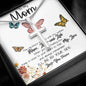 To My Mom Necklace, I'll Be By Your Side, To My Mom Gift Necklace Mother's Day Artisan Crafted Cross Necklace