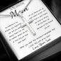 Mom Necklace - Gift for Mom from Son Mother's Day Artisan Crafted Cross Necklace