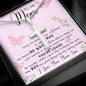 To My Mom Necklace Gift From Son Mother's Day Artisan Crafted Cross Necklace
