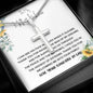 Mother-In-Law Necklace, Mother In Law Necklace Gift - Man Of My Dream Necklace From Your Daughter In Law Mother's Day Artisan Crafted Cross Necklace