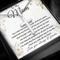 Mom Necklace - To My Mom - Love You Always And Forever - Mother's Day Gift Mother's Day Artisan Crafted Cross Necklace