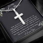 Bonus Mom Necklace, Gift To My Other Mother Necklace, Gift For Bonus Mom Second Mom Mother's Day Artisan Crafted Cross Necklace
