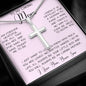 Gift For Caring Mom From Son, To My Mom Necklace Gift For Mother's Day Mother's Day Artisan Crafted Cross Necklace