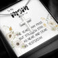 Mom Necklace Gift - Love You Always And Forever - Mother's Day Gift Mother's Day Artisan Crafted Cross Necklace