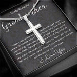 Grandmother Necklace, To My Beautiful Grandmother Necklace, Mother's Day Gift For Grandma Grandmother, Thank You Mother's Day Artisan Crafted Cross Necklace