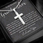 Grandmother Necklace, To My Beautiful Grandmother Necklace, Mother's Day Gift For Grandma Grandmother, Thank You Mother's Day Artisan Crafted Cross Necklace
