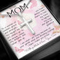 To My Mom Necklace To A Woman Of Wisdom Mother's Day Gift For Mom From Son Mother's Day Artisan Crafted Cross Necklace