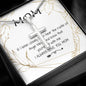 Mom Necklace - Love You Always And Forever Mother's Day Gift Mother's Day Artisan Crafted Cross Necklace