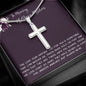 Daughter Necklace, Daughter loss of mom necklace gift, mother passing, loss of mother, sympathy In Memory Of Your Mother Necklace Mother's Day Artisan Crafted Cross Necklace