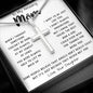 To My Amazing Mom Necklace From Son Little Boy You Taught Me Right Mom Birthday Gift For Her Mother's Day Necklace Mother's Day Artisan Crafted Cross Necklace