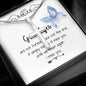Mom Necklace - I'll Miss You Untill We Meet Again - Mother's Day Gift Mother's Day Artisan Crafted Cross Necklace