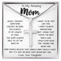 To My Amazing Mom Necklace From Son Little Boy You Taught Me Right Mom Birthday Gift For Her Mother's Day Necklace Mother's Day Artisan Crafted Cross Necklace