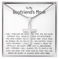 Mom Necklace, Mother-In-Law Necklace, Gift To My Boyfriend's Mom Necklace, Gift For Future Mother-In-Law Mother's Day Artisan Crafted Cross Necklace