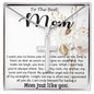 Mom Necklace, Best Mother's Day Gift - To My Mom Best Necklace Mother's Day Artisan Crafted Cross Necklace