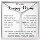 To My Loving Mom - Your Warmth Gve Me Comfort Mother's Day Gift Necklace Form Son Mother's Day Artisan Crafted Cross Necklace