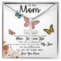 To My Mom Necklace, I'll Be By Your Side, To My Mom Gift Necklace Mother's Day Artisan Crafted Cross Necklace
