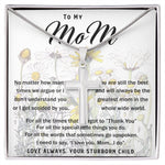 To My Mom Necklace Greatest Mom Mother's Day Gift Necklace Mother's Day Artisan Crafted Cross Necklace