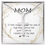 Mom Necklace - Love You Always And Forever Mother's Day Gift Mother's Day Artisan Crafted Cross Necklace