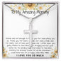 Mommy Necklace, To My Amazing Mommy Gift Necklace, 1st Mother’s Day Present For New Mom From New Born Baby, Sentimental Gift From Baby To Mom, New Mommy Gift Mother's Day Artisan Crafted Cross Necklace