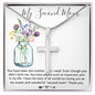 Mom Necklace, Bonus Mom Necklace Gift For Stepmom Necklace Mother's Day Artisan Crafted Cross Necklace