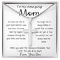 Mom Necklace - Gift For Mom From Son - You Have Been My Biggest Champion Mother's Day Gift Mother's Day Artisan Crafted Cross Necklace
