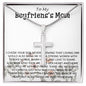 Mother-In-Law Necklace, Gift To My Boyfriend's Mom Necklace, Gift For Future Mother-In-Law Mother's Day Artisan Crafted Cross Necklace