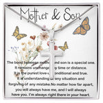 Mom Necklace, Mother and Son Gift, Gift For Mom From Son, Sentimental Gifts For Mom From Son,  Mother's Day Necklace Mother's Day Artisan Crafted Cross Necklace