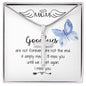 Mom Necklace - I'll Miss You Untill We Meet Again - Mother's Day Gift Mother's Day Artisan Crafted Cross Necklace