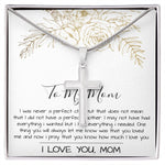 Mom Necklace Mother's Day Gift, To My Mom Necklace, Gift For Mom,  Mother's Day Necklace Mother's Day Artisan Crafted Cross Necklace