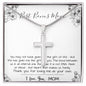 Mom Necklace, Stepmom Necklace, Bonus Mom Necklace, Mother's Day Gift For Step Mom Necklace Mother's Day Artisan Crafted Cross Necklace