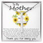Mom Necklace, To My Mother Necklace Gift For Mom, Mother's Day Necklace From Daughter Son Mother's Day Artisan Crafted Cross Necklace