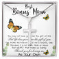 Stepmom Necklace, To My Bonus Mom Gift Neckalce, Thank For You Loving Me As Your Own Mother's Day Artisan Crafted Cross Necklace