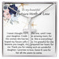 Mother-In-Law Necklace, Necklace Gift For Future Mother-In-Law From Future Son-In-Law, To My Future Mother-In-Law Mother's Day Artisan Crafted Cross Necklace