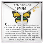 Mom Necklace Gift - To My Amazing Mom - From Son - Beautiful Gift Set Mom Necklace Mother's Day Artisan Crafted Cross Necklace