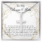 Stepmom Necklace, Bonus Mom Necklace, Step Mother Gift From Bride, Mother's Day Gift For Step Mom Necklace Mother's Day Artisan Crafted Cross Necklace