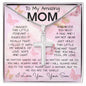 To My Mom Necklace From Son Gift Ideas For Mother's Day Necklace Mother's Day Artisan Crafted Cross Necklace