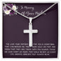 Daughter Necklace, Daughter loss of mom necklace gift, mother passing, loss of mother, sympathy In Memory Of Your Mother Necklace Mother's Day Artisan Crafted Cross Necklace