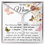 Mom Necklace Gift - To My Mom - Gift From Daughter - Mother's Day Necklace Mother's Day Artisan Crafted Cross Necklace
