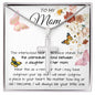 Mom Necklace Gift - To My Mom - Gift From Daughter - Mother's Day Necklace Mother's Day Artisan Crafted Cross Necklace