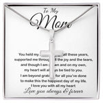 Mom Necklace - To My Mom - Love You Always And Forever Mother's Day Artisan Crafted Cross Necklace