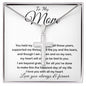 Mom Necklace - To My Mom - Love You Always And Forever Mother's Day Artisan Crafted Cross Necklace